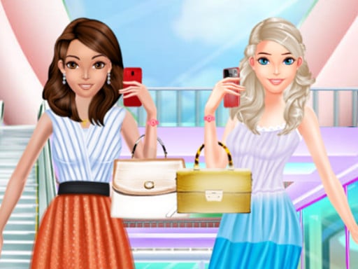 Fashion Girls Shopping For Summer