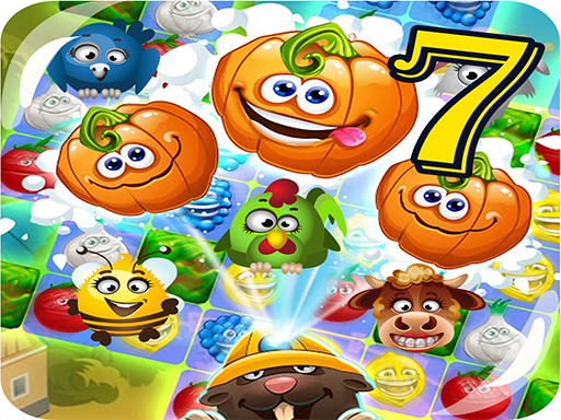 Funny Faces Farm Match3 Mermaid - Treasure Game 