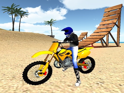 Motocross Beach Stunts Gas 3d