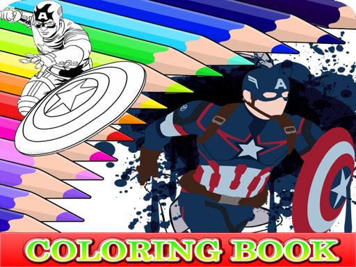 Coloring Book For Captain America