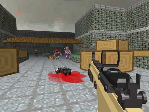 Pixel Apocalypse Shooting Zombie Blocky Combat