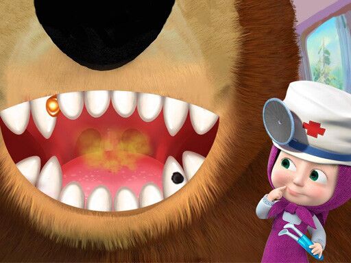 Masha And The Bear Dentist Game