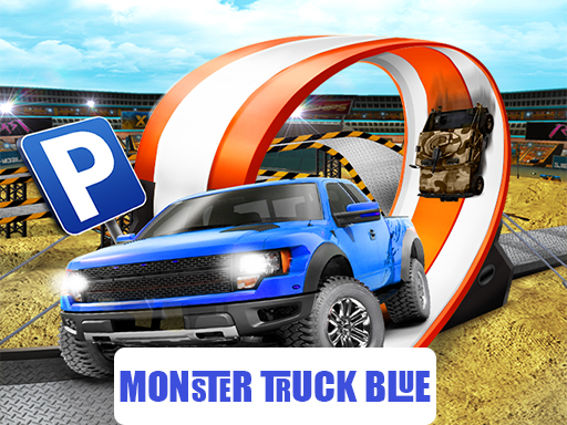 Monster-truck-parking Free 3d Blue