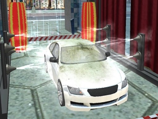 Modern Sports Car Wash 3d