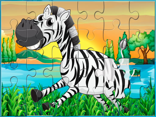 Happy Animals Jigsaw Game 