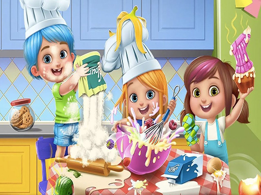 Little Girls Kitchen Time