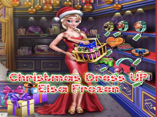 Elsa Frozen Christmas Dress Up